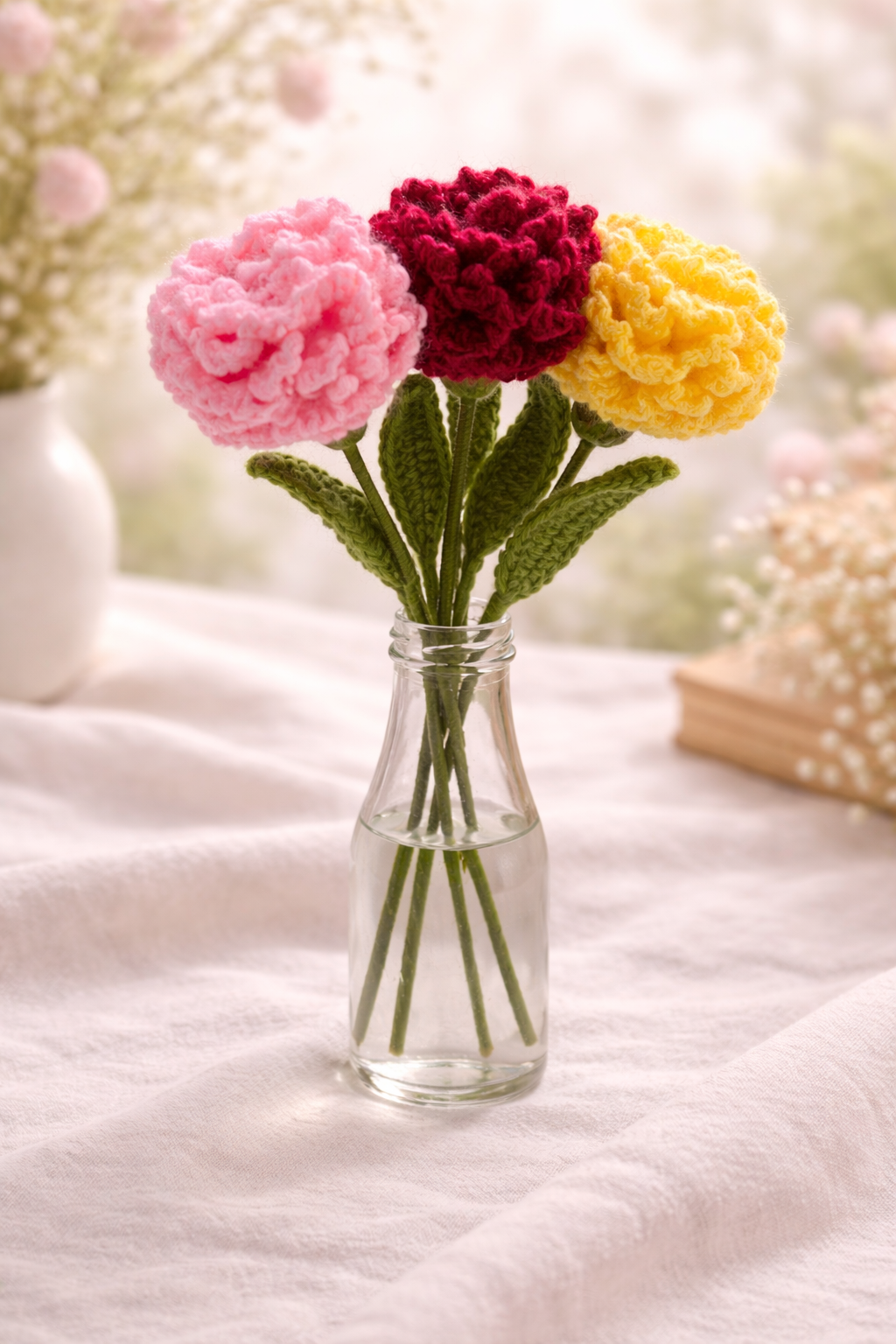 Whispers of Spring – Crochet Carnations (Set of 4)_4